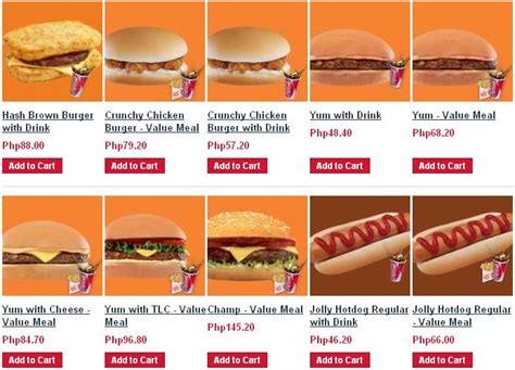 The Pinoy Informer Jollibee Delivery Menu