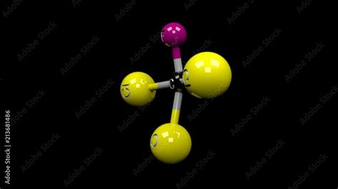Chlorofluorocarbon Molecule Molecular Structure Of Cfc 11 Compound