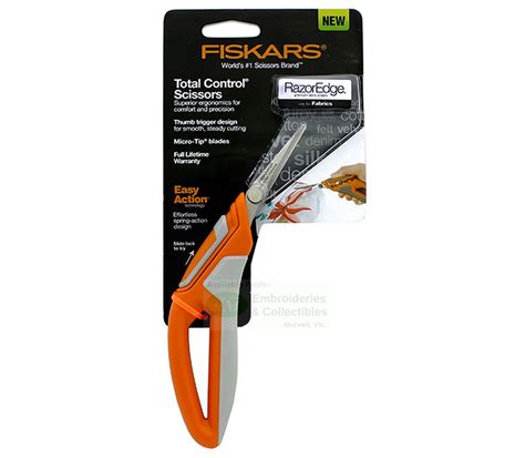 Fiskars Total Control Scissors Razor Sharp Spring Action Microtip