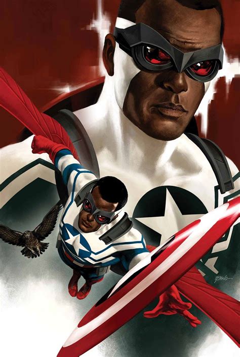 All New Captain America Falcon By Steve Epting Black Marvel