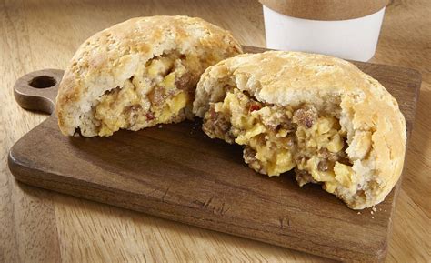 Handheld Sausage Egg And Cheese Biscuit For Foodservice