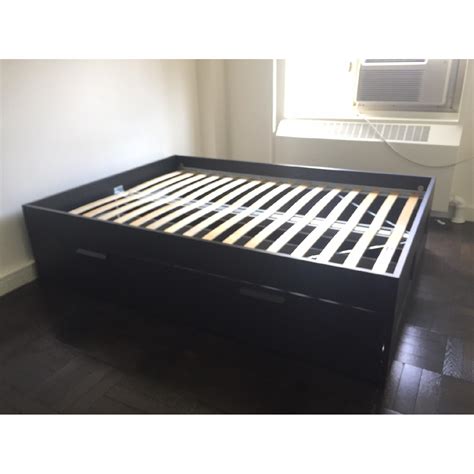 Ikea Full Size Bed Frame W Drawers Aptdeco