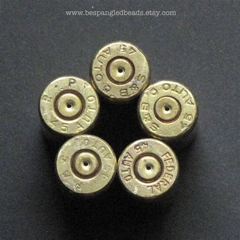 Spent 45 Caliber Brass Empty Bullet Shell Casings