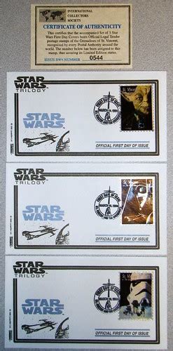 Collectible Of The Day 103 Star Wars Stamps From St Vincent And The