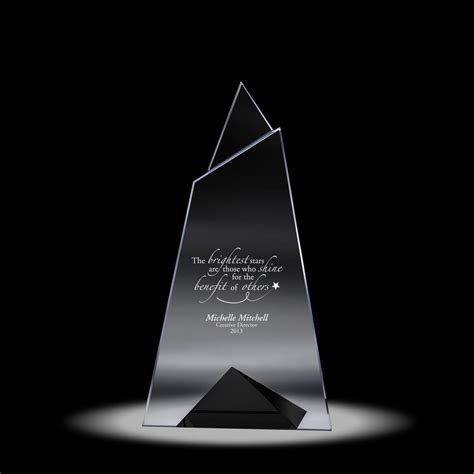 Triumph Crystal Award | Crystal Awards | Awards.com | Crystal awards, Recognition awards, Awards