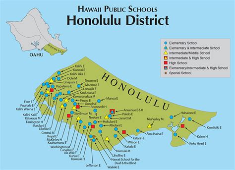 Hawaii Doe Oahu Map