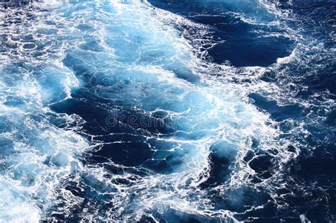 Big Splash In Dark Blue Water Stock Image Image Of
