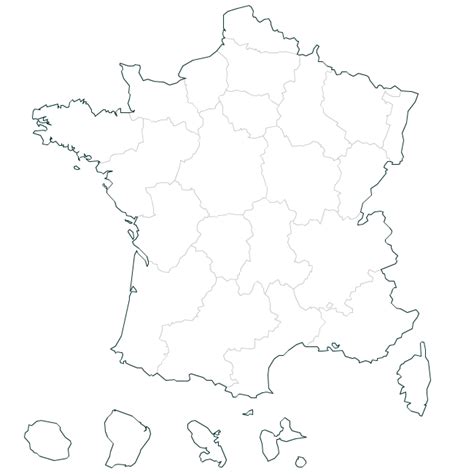 Emplacement des préfectures de région. Carte France par anciennes régions