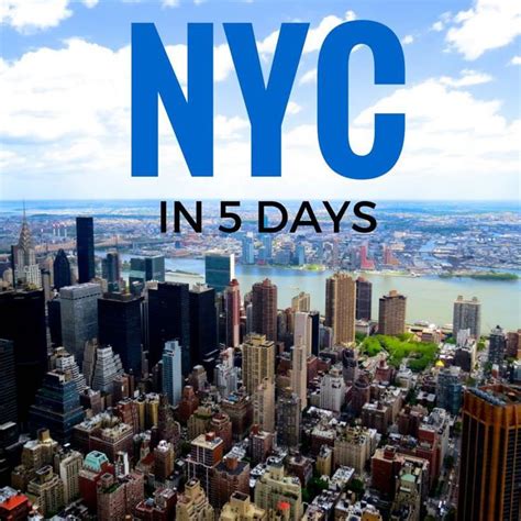 New York City In 5 Days An Itinerary For First Time Visitors New