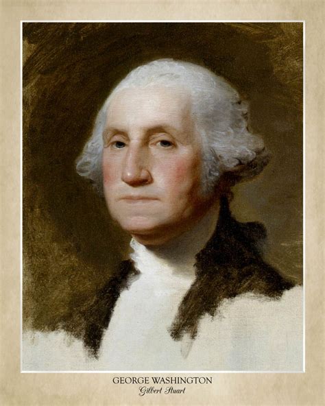 George Washington Portrait By Gilbert Stuart 16x20 Print On Etsy
