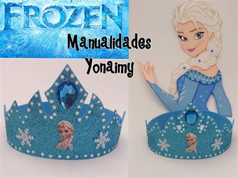 Corona De Princesa Elsa En Foamy O Goma Eva Elsas Crown Cumpleaños