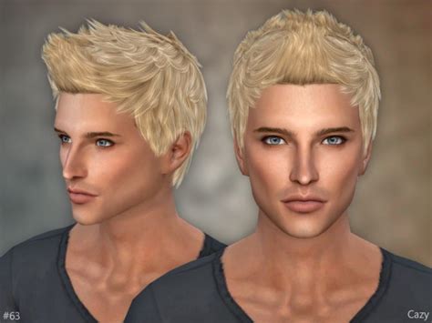 The Sims Resource 63 Male Hair By Cazy Sims 4 Hairs