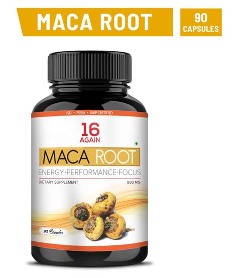 16again Maca Root Extract Capsule 100 Natural Organic Maca Root Powder