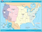 Maps: Us Time Zones Map United States