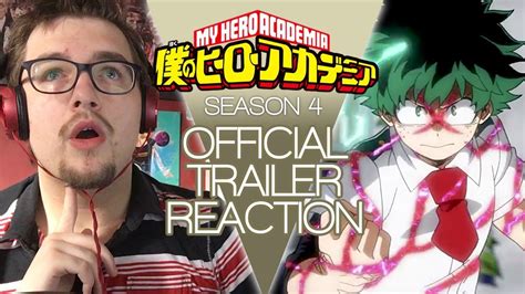 My Hero Academia Season 4 Official Trailer Eng Dub Reaction Youtube