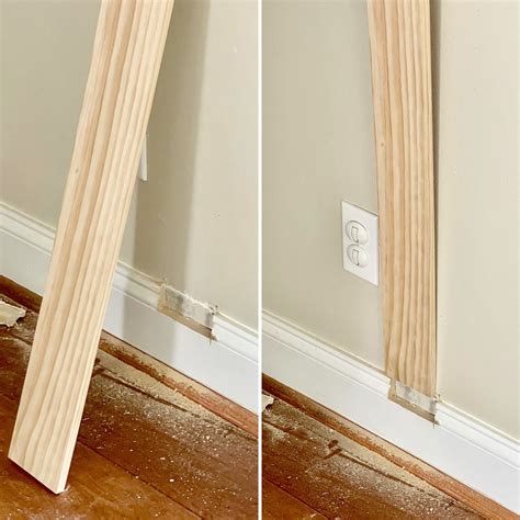 Notching Existing Baseboards To Create Flush Board And Batten Wall In