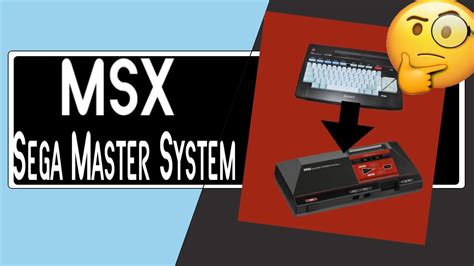 Msx Games On Your Sega Master System Youtube
