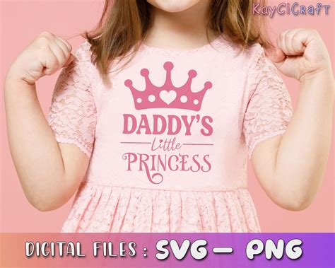 daddy s little princess svg daddy s girl svg etsy