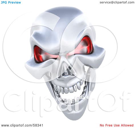 Royalty Free Rf Clipart Illustration Of A 3d Silver Human Skeleton
