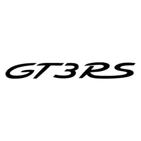 Porsche 911 Gt3 Rs Logo Sticker 2