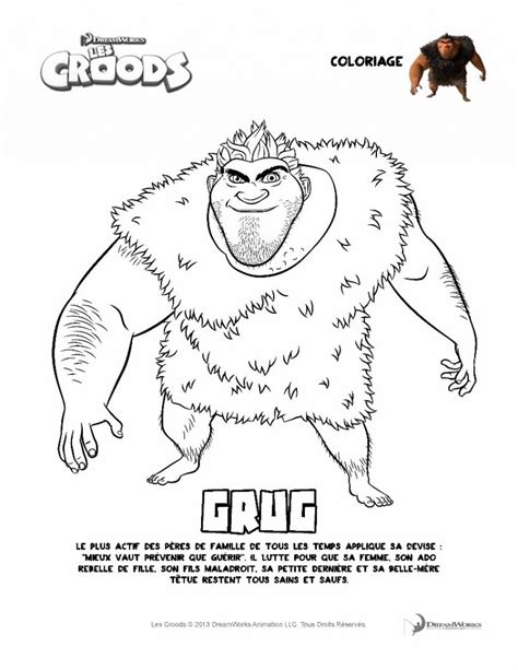 The Croods Grug Coloring Page Free Printable Coloring Pages On Coloori Com
