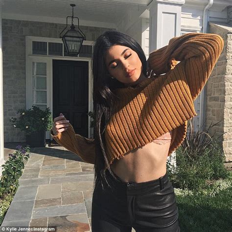 Kylie Jenner Shows Off Her Taut Stomach In Revealing Instagram Snaps