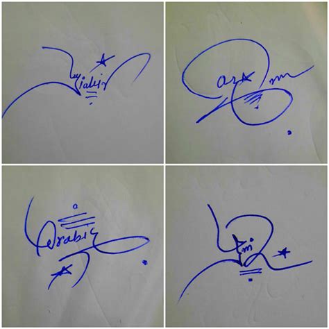 Cool Signatures For Names