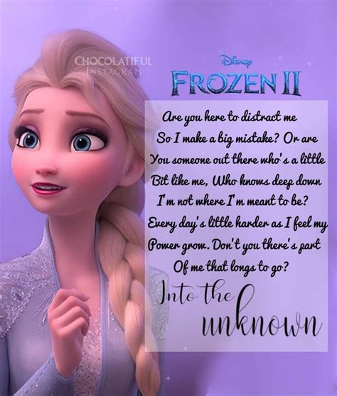 "D23 had revealed the frozen2 Into the unknown song lyrics!" So, I
