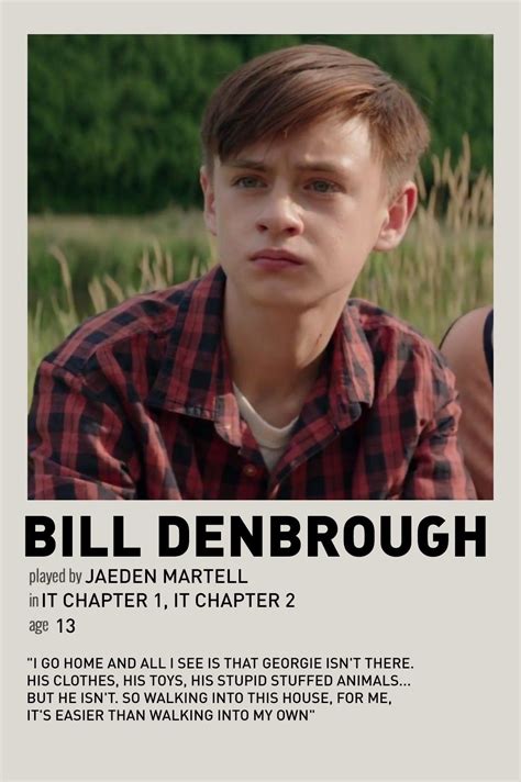 Bill Denbrough It Chapter 1 Character Polaroid Em 2022