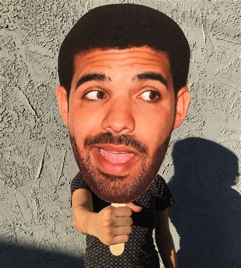 Drake Funny Big Face Cut Out Drake Fathead Mask Drake Etsy