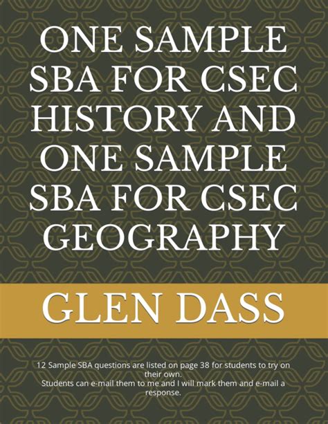 Buy One Sample Sba For Csec History And One Sample Sba For Csec