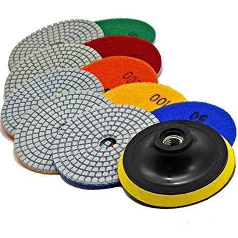 Stadea Ppw184e Diamond Polishing Pads 4 Inch Wet Dry Set For Granite