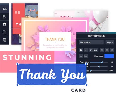 Design Thank You Cards Online Thank You Card Maker Free Vistacreate