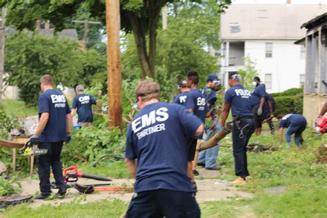 cleveland safety forces join chn housing partners for community engagement workday chn housing