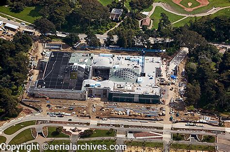 Aerial Photograph Green Roof Construction Academy Of Sciences Golden