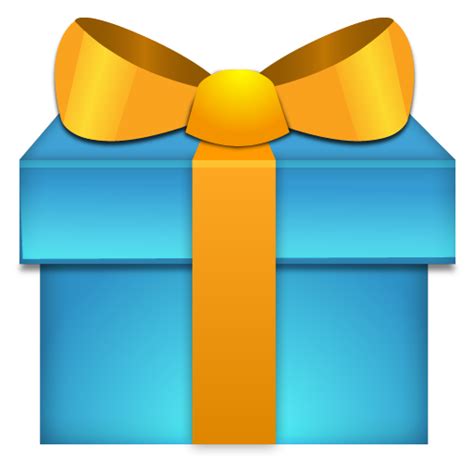 Blue Gift Box PNG PNG Mart