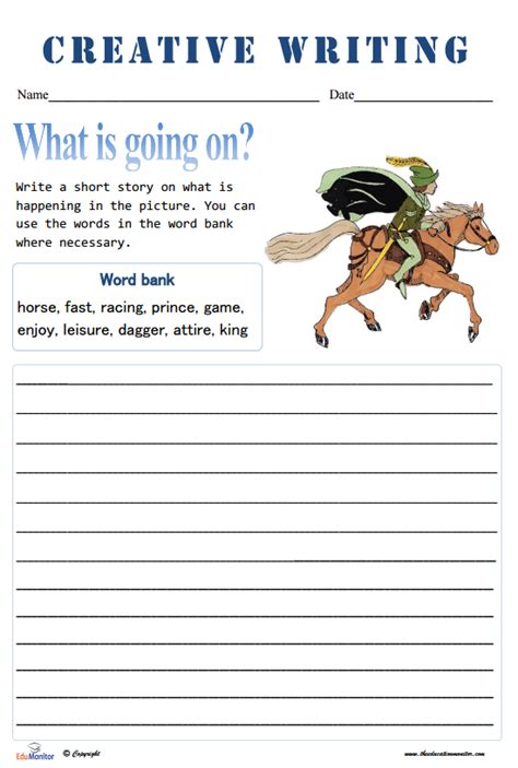 Creative Writing Pictures For Grade 6 Writing Worksheets Story Pictures
