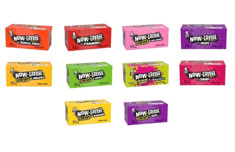 48x Now And Later Variety Pack Candy 6 Piece Pack Mix And Match
