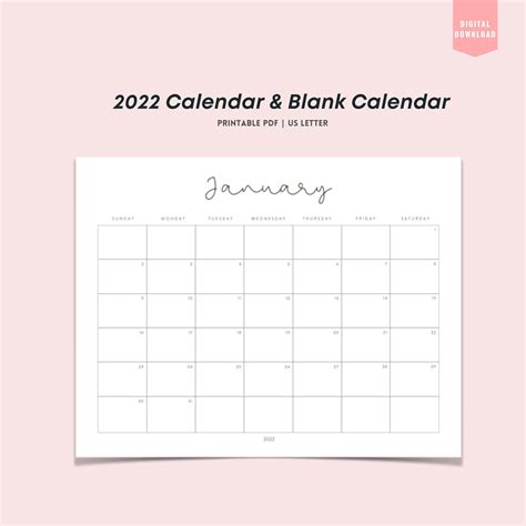 Printable Mini Calendar 2022 Nibhtplanning