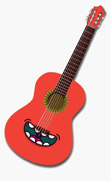Clip Art Guitar Cartoon Images Transparent Background Guitar Cartoon