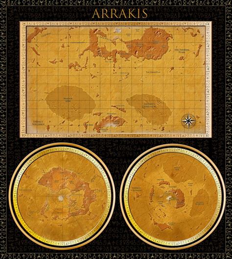 Artstation Arrakis World Map Dune Art Map Dune Frank Herbert