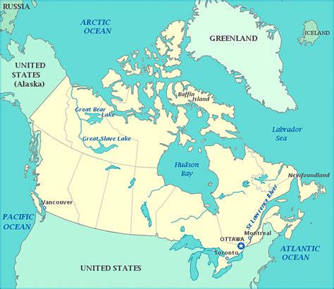 Arctic Ocean Canada Map Map Of Beacon