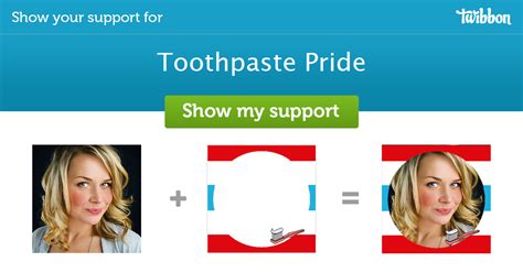 Toothpaste Pride Support Campaign Twibbon