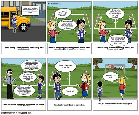 Gender Inequality Comic Strip Storyboard By 37957c0a