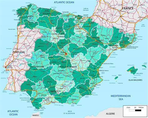 Detailed Map Of Northern Spain Map Of Spain Andalucia
