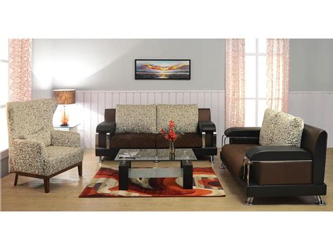 Luxurious 100 Polyester Ally Sofa Set Wood Land Furniture
