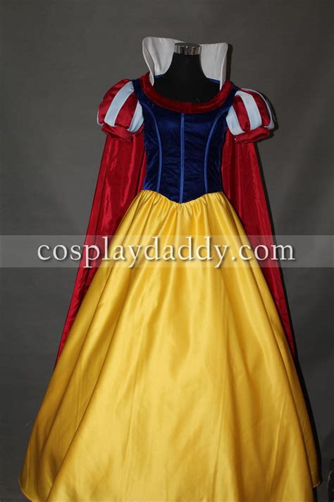 Adult Halloween Dexlue A Line Dress Princess Costume Snow White
