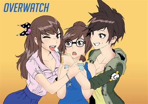 Overwatch Mei Tracer And D VA By Dnaworld On DeviantArt