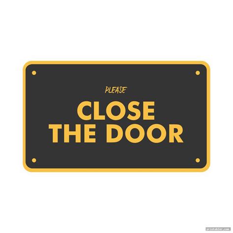 Please Use Other Door Sign Printable That Are Monster