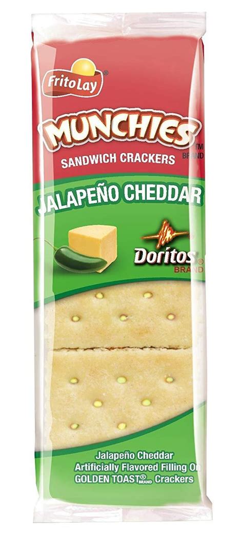 Munchies Doritos Jalapeno Cheddar Sandwich Crackers On Golden Toast 1